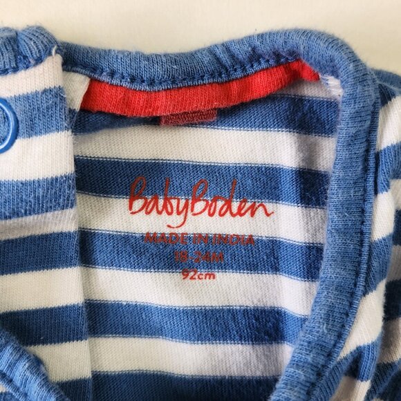 Baby Boden Sleeveless Tank Dress Stripes Popsicles Summer 18-24m Play Condition - Picture 7 of 9